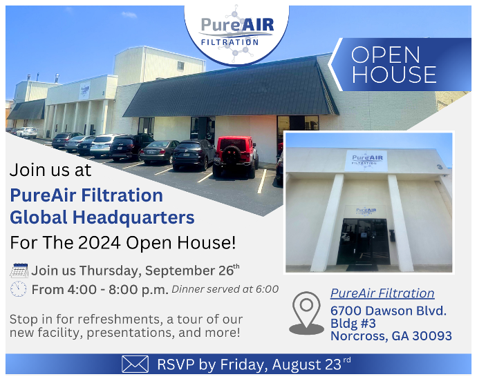 PureAir Filtration Open House Invitation