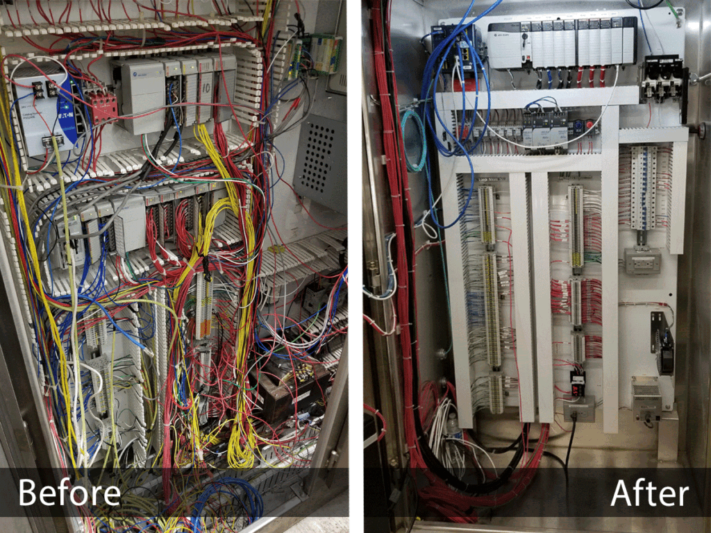 Control Panel Before and After Centrisys/CNP